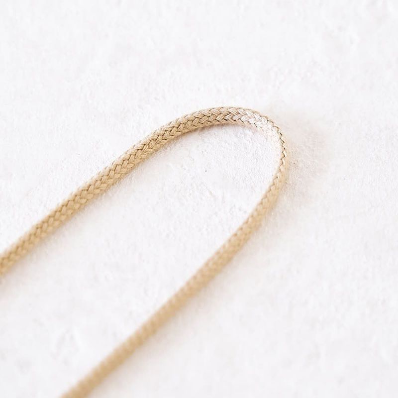 オーガニックコットン　3mm/5mm 丸紐 7color 1m単位 【商用可能】