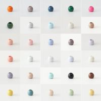 オリジナル副資材 ループエンド  37色 6個入 【商用可能】