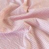 ナチュラル ハンドワッシャー　ギンガムチェック　ピンク 50cm単位オーダーカット 110cm幅 【商用利用可】