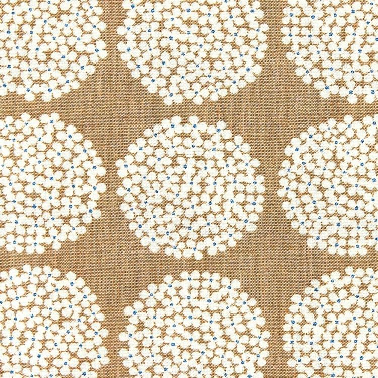 やや薄手の透けないコットンブロード ミニアジサイ　紫陽花 プリント 50cm単位　110cm幅 【商用可能】