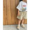 【縫い代付き】1-002 男女兼用　ゆるキッズハーフパンツの型紙 80-140ワンサイズ型紙 【商用可能】