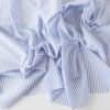 生地 布 コットンストライプ マリンブルー 50cm単位 108cm幅 0.18mm厚【商用可能】