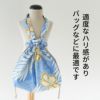 プリント ハイビスカス柄 ブルー 1.9ｍカットクロス 108cm幅 0.34mm厚【商用可能】